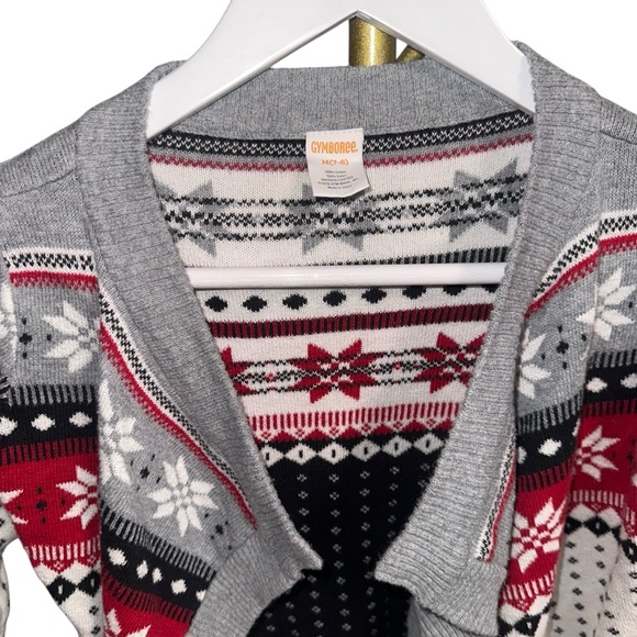 Gymboree Winter Snowflake Sweater Cardigan Size Girls 7-8 - Picture 3 of 6